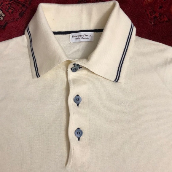 DOMENICO VACCA 100% COTTON POLO 🇮🇹 - Picture 2 of 7